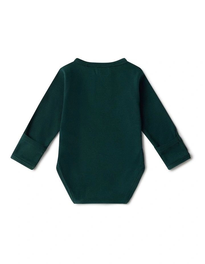 Emerald Long Sleeve Organic Bodysuit image 3