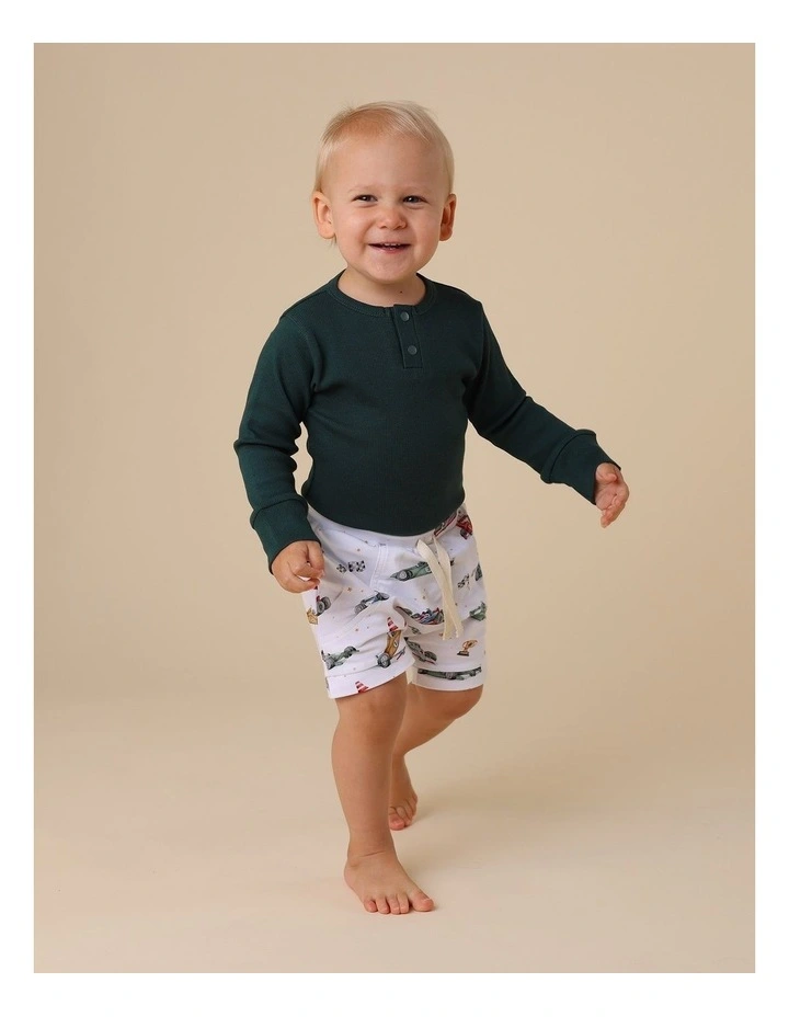 Emerald Long Sleeve Organic Bodysuit image 5
