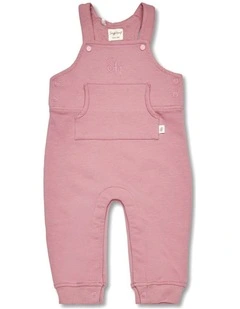 Jewel Pink Organic Joey Overalls