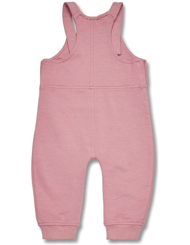 Jewel Pink Organic Joey Overalls image 3