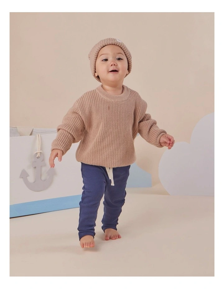 Hazelnut Oversized Cotton Knit Jumper image 5