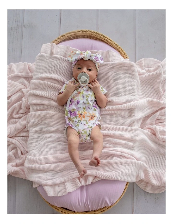 Isla Short Sleeve Organic Kimono Bodysuit image 4