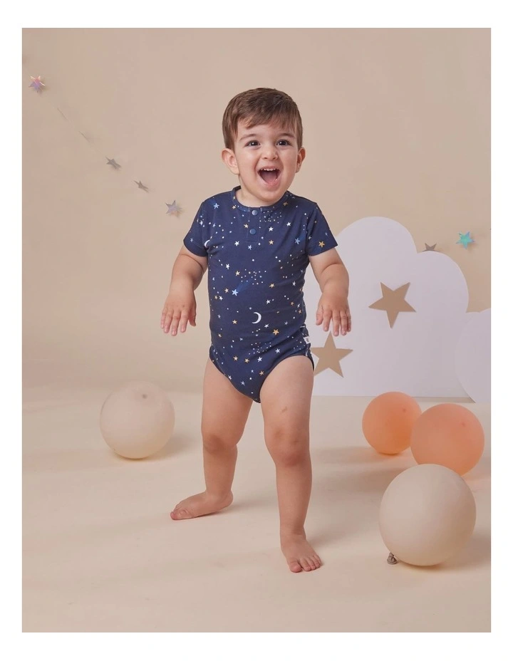 Starry Night Short Sleeve Organic Bodysuit image 4