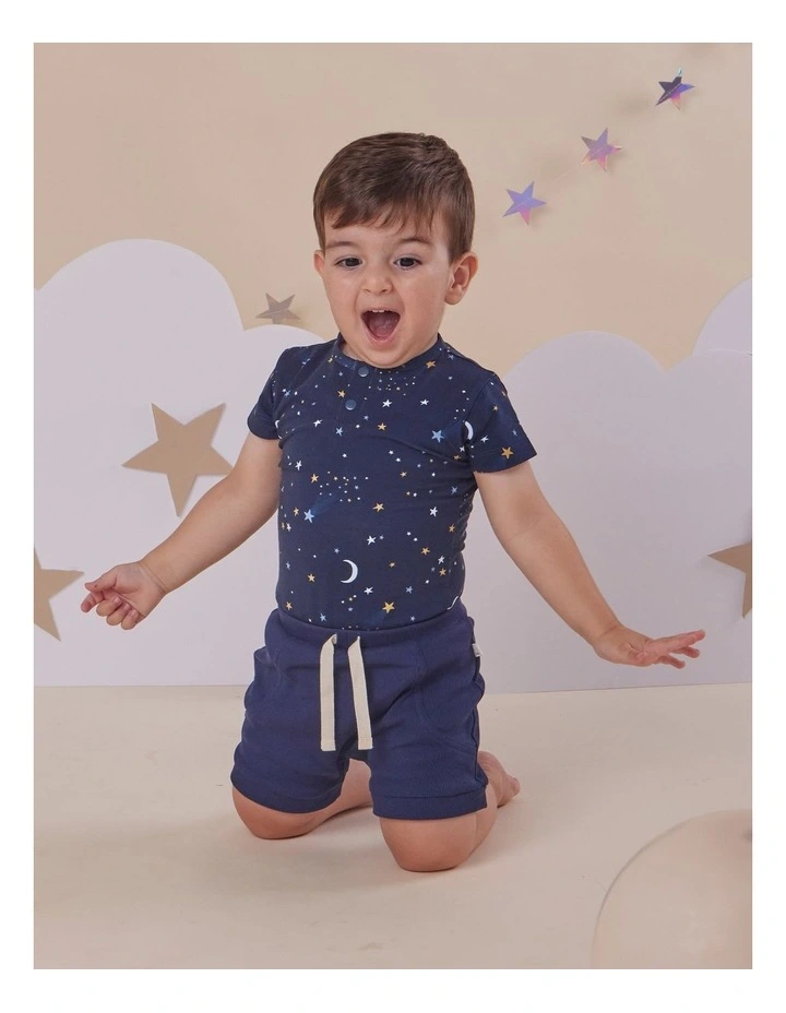 Starry Night Short Sleeve Organic Bodysuit image 5