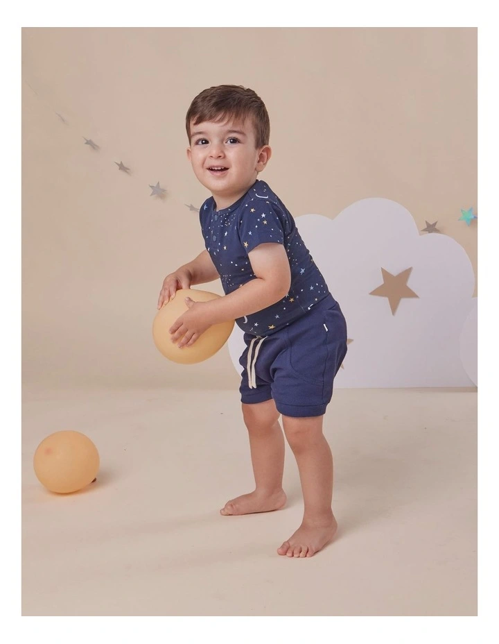 Starry Night Short Sleeve Organic Bodysuit image 6