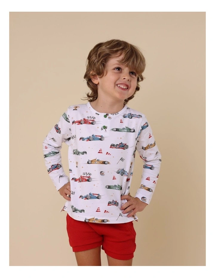 Little Racers Organic Long Sleeve Top image 2