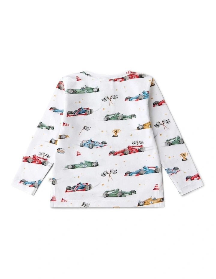 Little Racers Organic Long Sleeve Top image 3