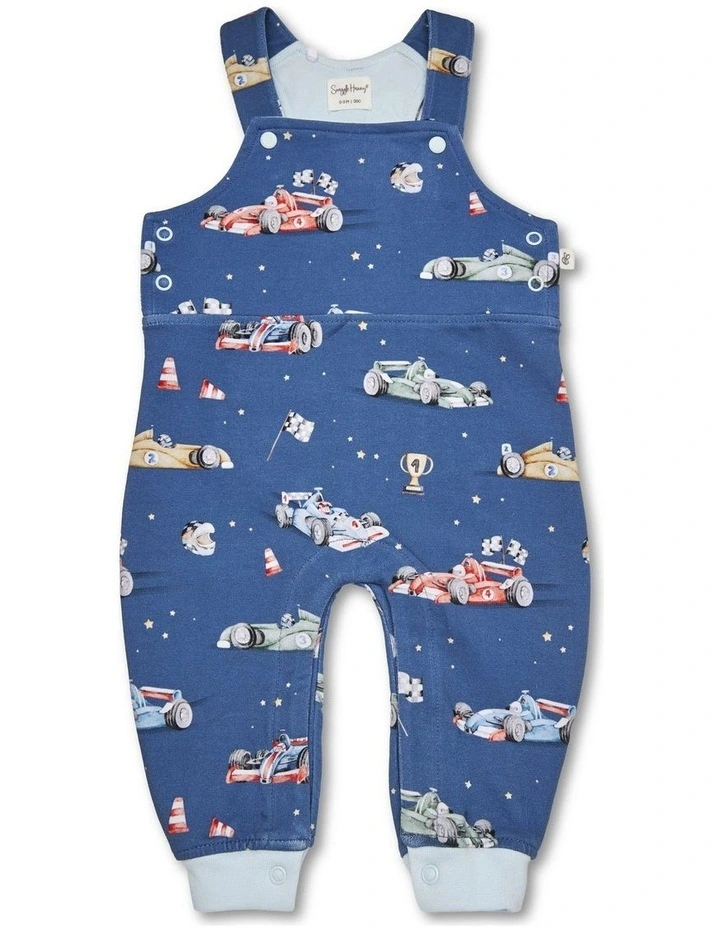 Little Racers Organic Snuggle Overalls image 1