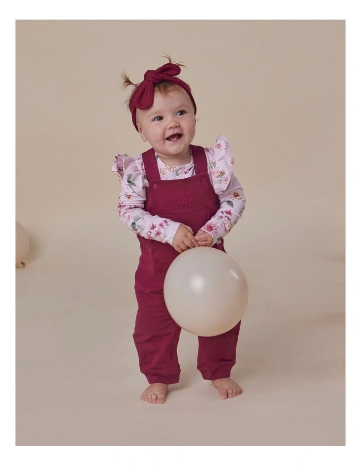 Raspberry Organic Joey Overalls image 6