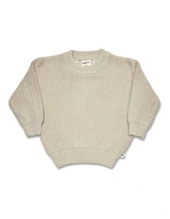 Pistachio Oversized Cotton Knit Jumper