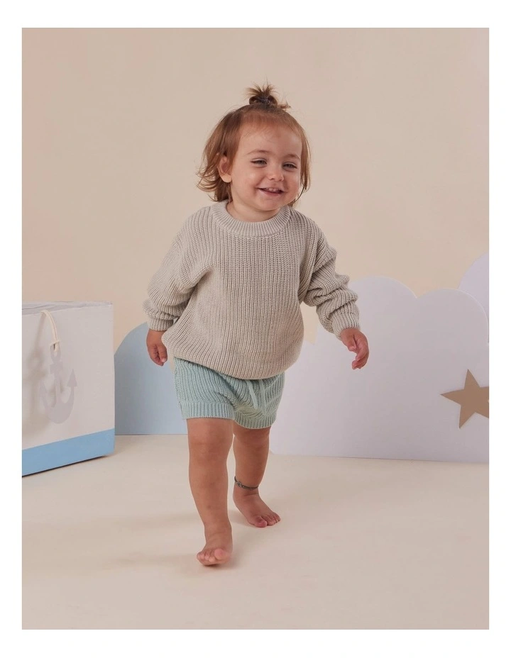 Pistachio Oversized Cotton Knit Jumper image 4