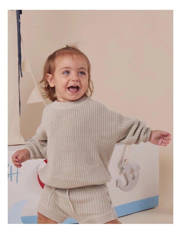 Pistachio Oversized Cotton Knit Jumper image 6
