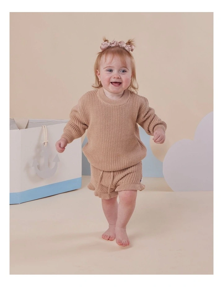 Hazelnut Organic Cotton Knit Bloomers image 2