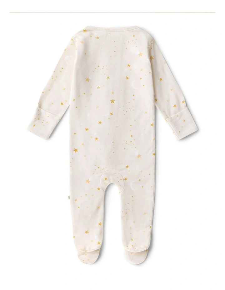Stardust Organic Snuggle Sleepsuit Zip Footie image 3