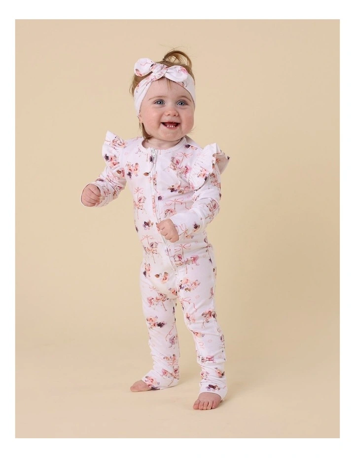 Carousel Organic Snugglesuit Convertible Romper with Frill image 4