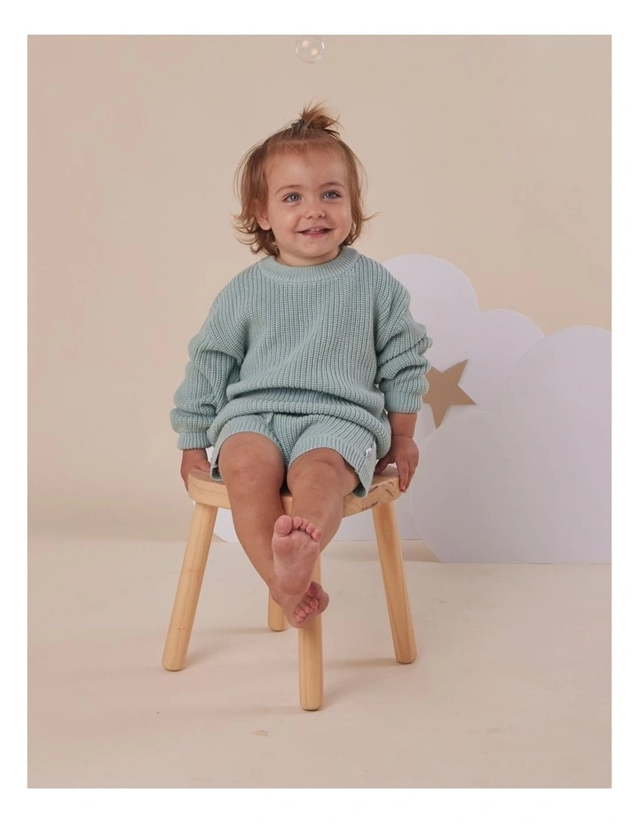 Sage Organic Cotton Knit Shorts image 2