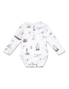 Set Sail Long Sleeve Organic Bodysuit