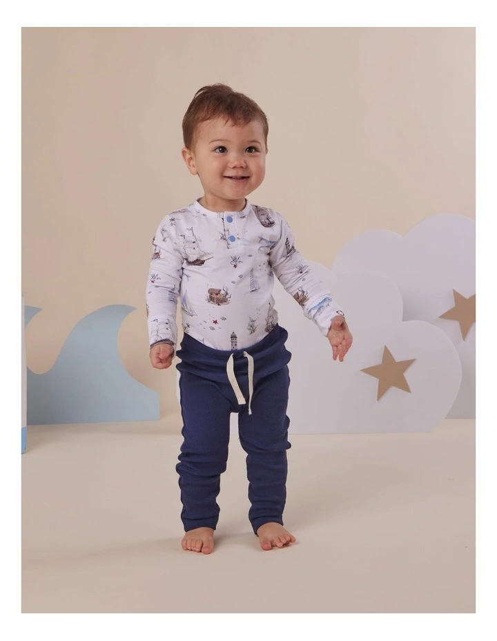 Set Sail Long Sleeve Organic Bodysuit image 2