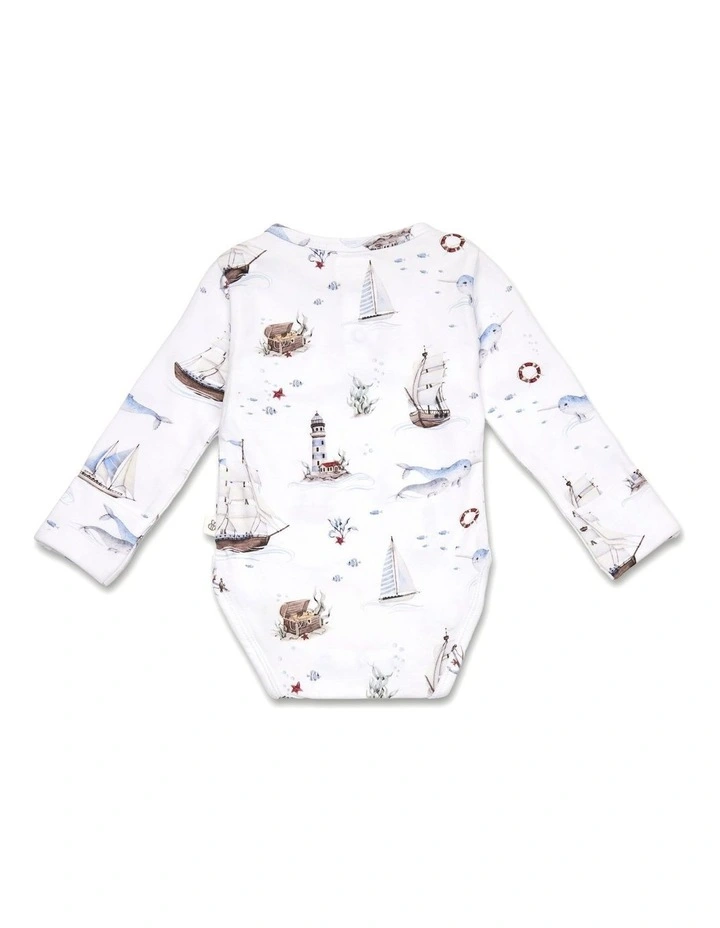 Set Sail Long Sleeve Organic Bodysuit image 3