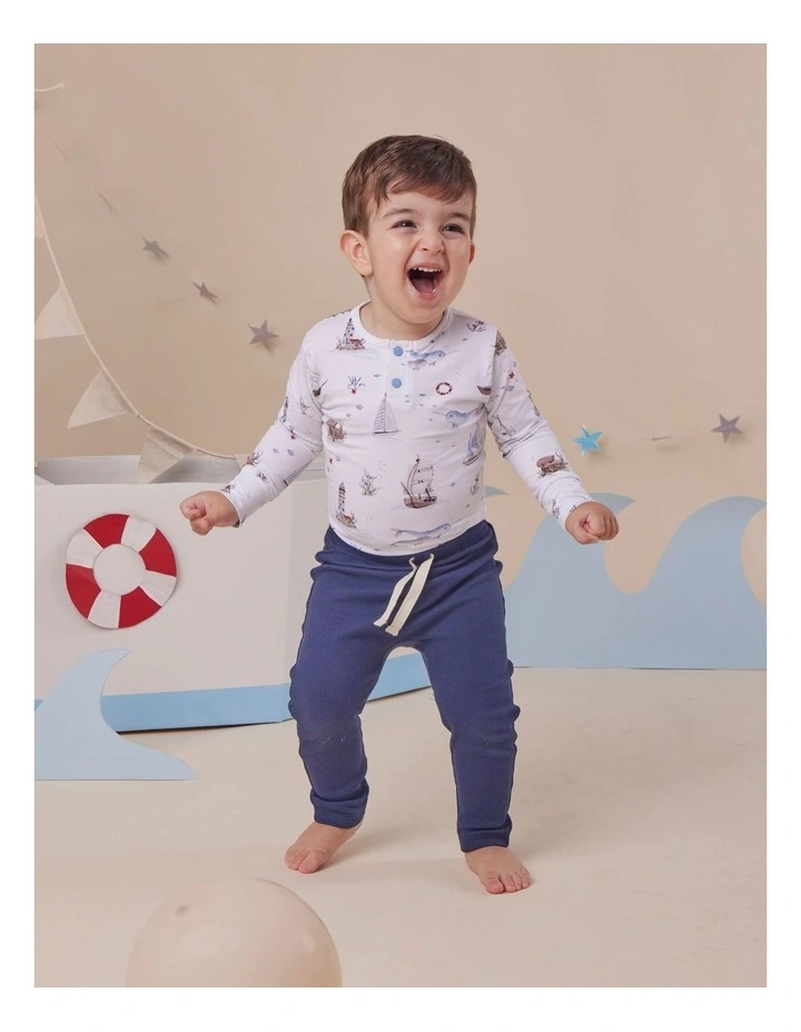 Set Sail Long Sleeve Organic Bodysuit image 6
