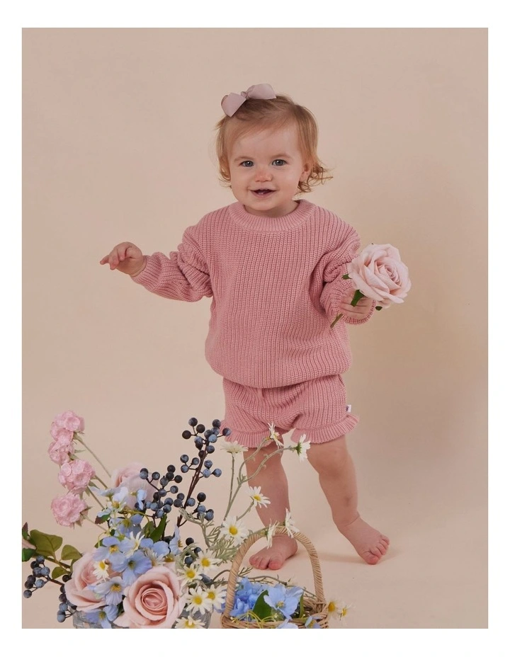 Rosa Organic Cotton Knit Bloomers image 4