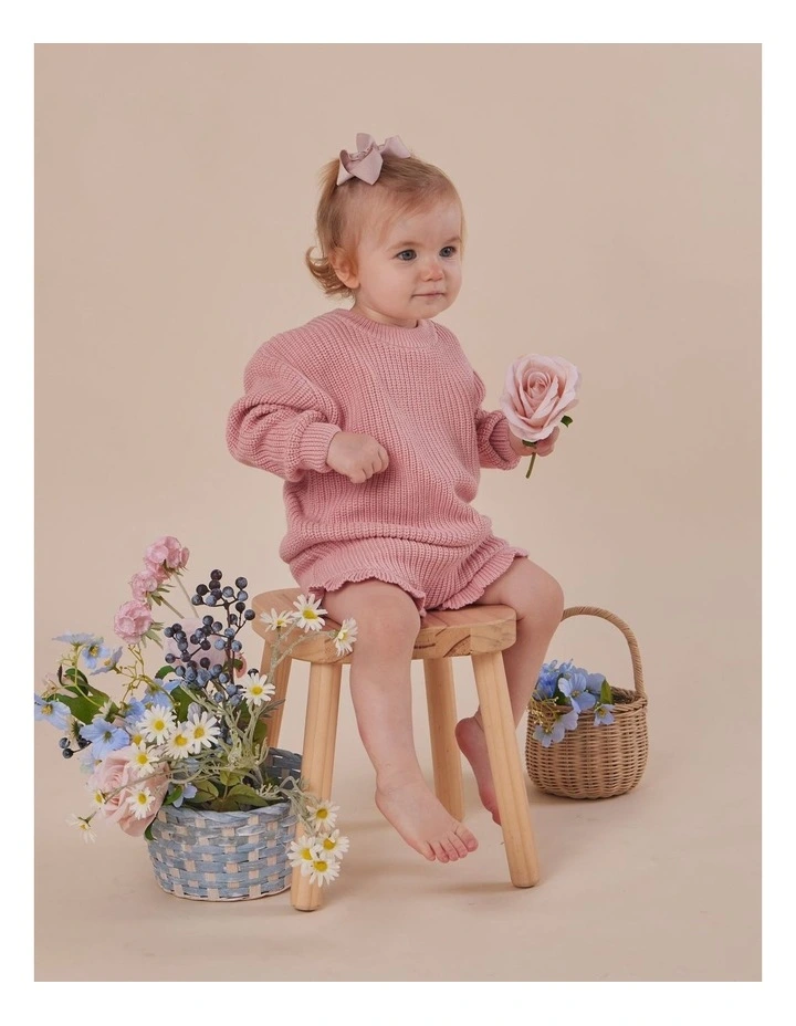 Rosa Organic Cotton Knit Bloomers image 6
