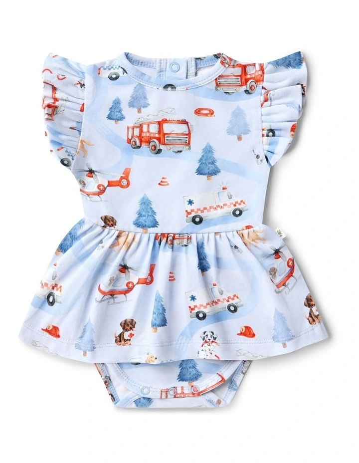 To The Rescue Short Sleeve Organic Dress image 1