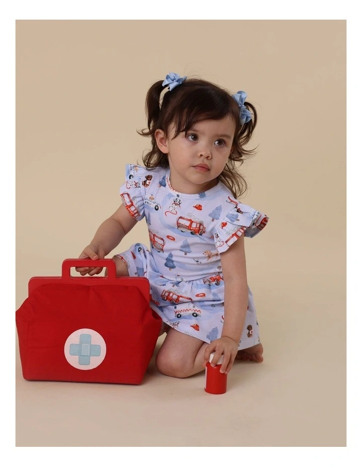 To The Rescue Short Sleeve Organic Dress image 2