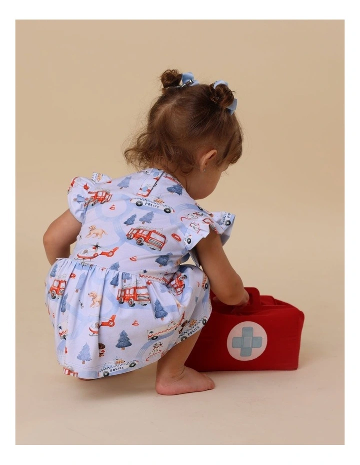 To The Rescue Short Sleeve Organic Dress image 4