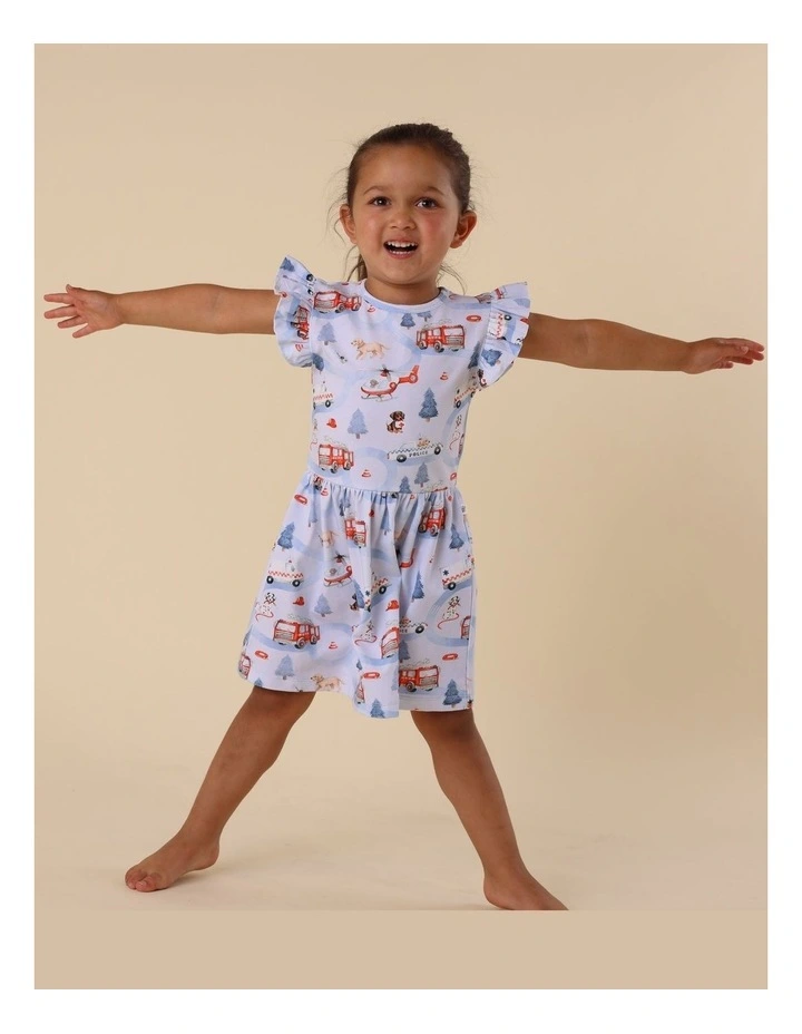 To The Rescue Short Sleeve Organic Dress image 5