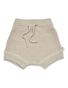 Pistachio Organic Cotton Knit Shorts