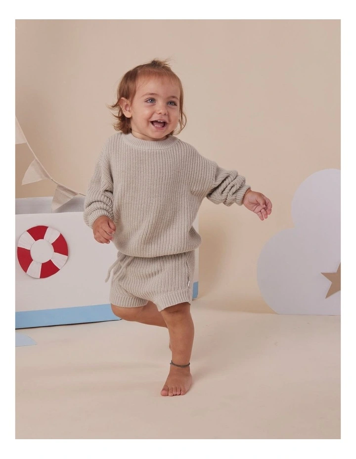 Pistachio Organic Cotton Knit Shorts image 5