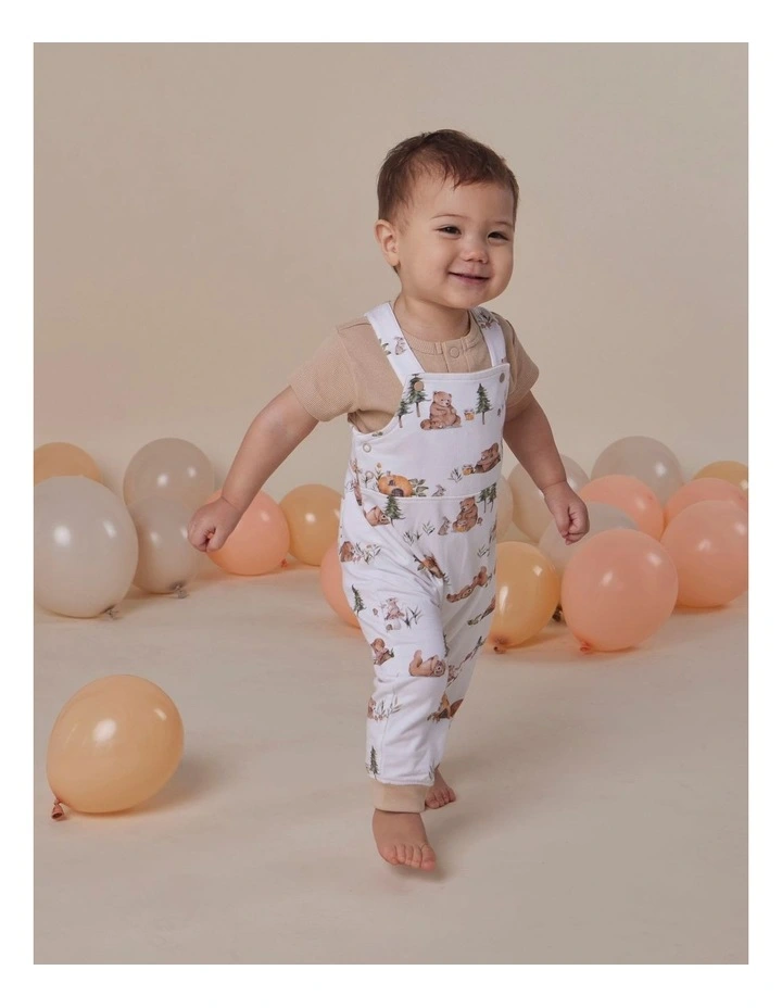 Bears Organic Snuggle Overalls image 6