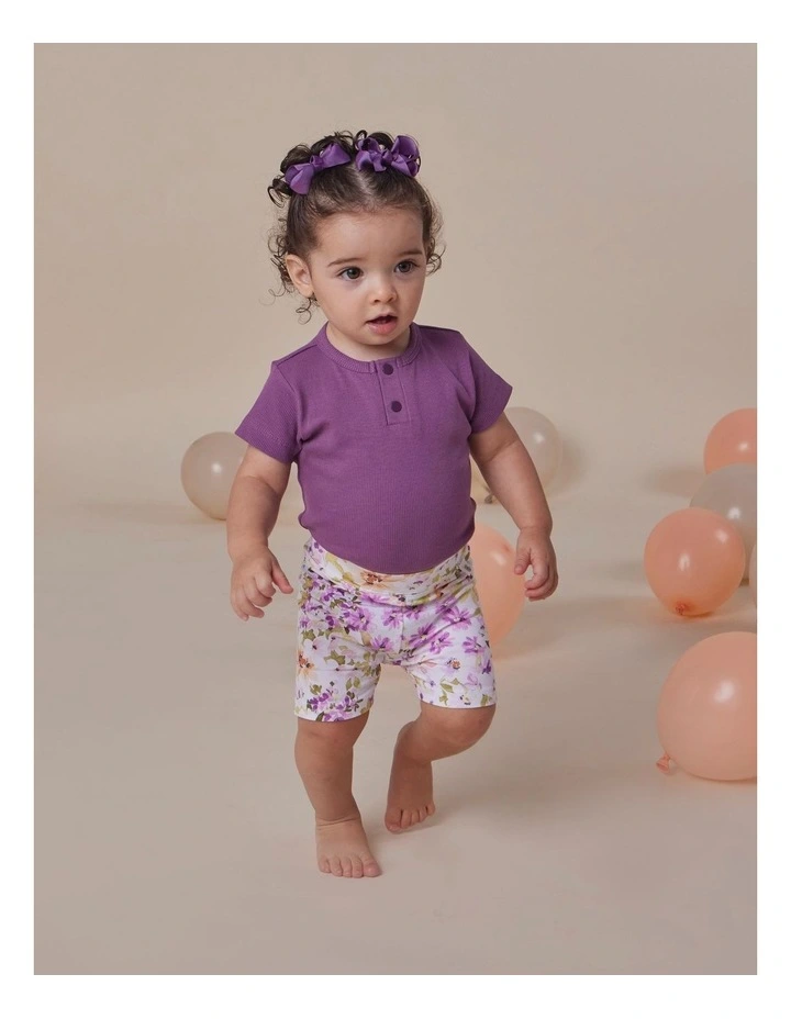 Mulberry Rib Short Sleeve Organic Bodysuit image 4