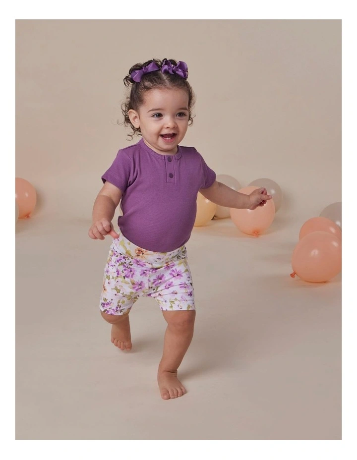 Mulberry Rib Short Sleeve Organic Bodysuit image 5