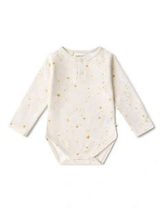 Stardust Long Sleeve Organic Bodysuit