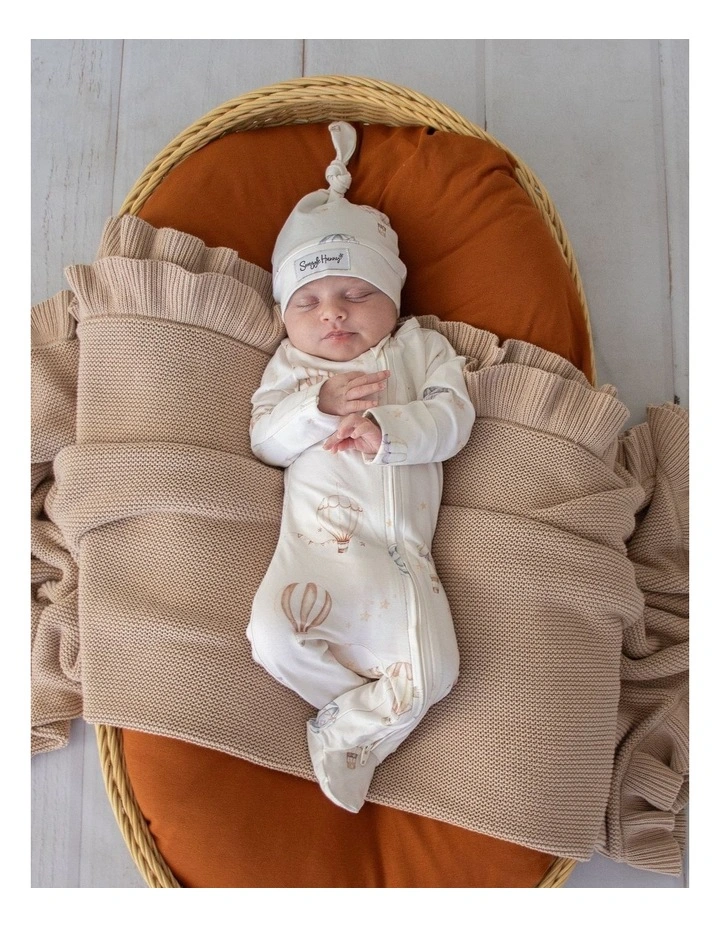 Up & Away Organic Snuggle Sleepsuit Zip Footie image 2