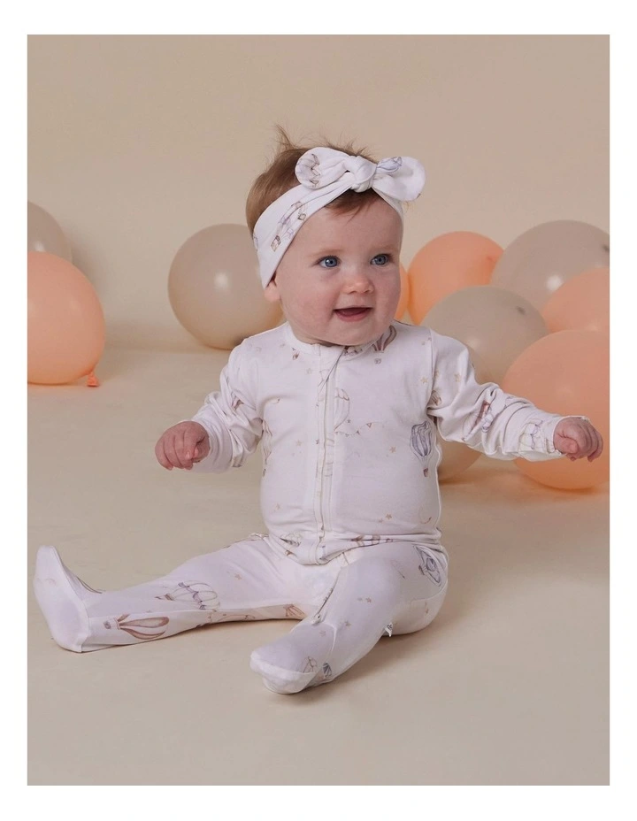 Up & Away Organic Snuggle Sleepsuit Zip Footie image 4