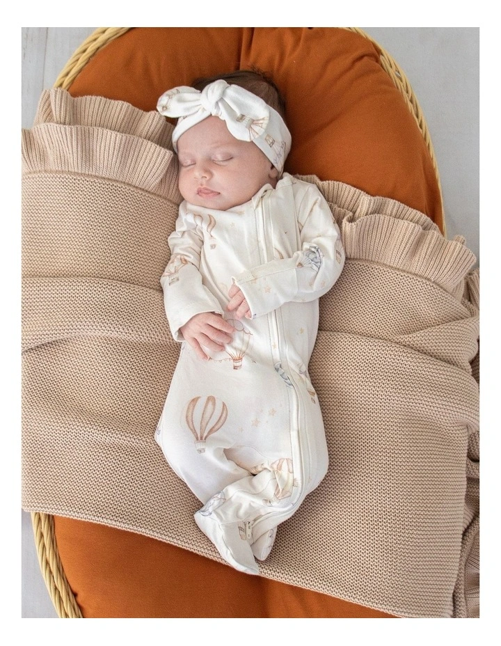Up & Away Organic Snuggle Sleepsuit Zip Footie image 6
