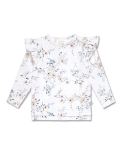 Sweet Swallows Organic Long Sleeve Top with Frill