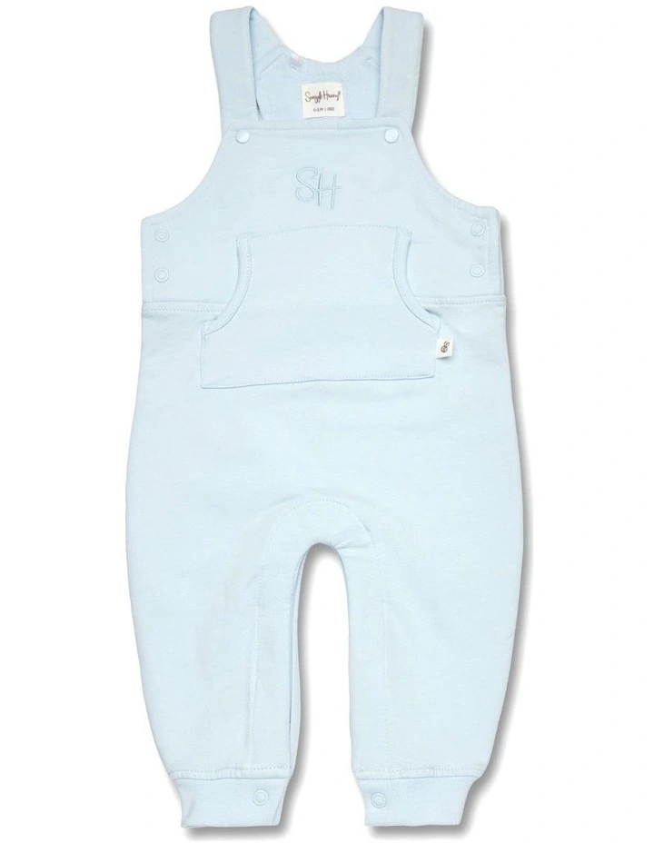 Baby Blue Organic Joey Overalls image 1
