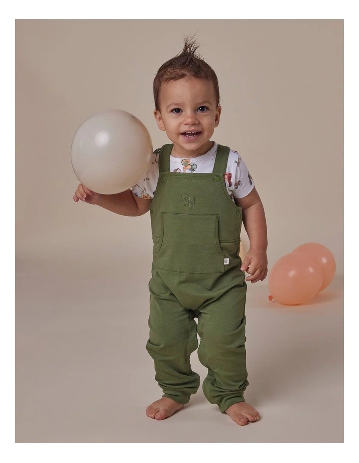Olive Organic Joey Overalls image 2