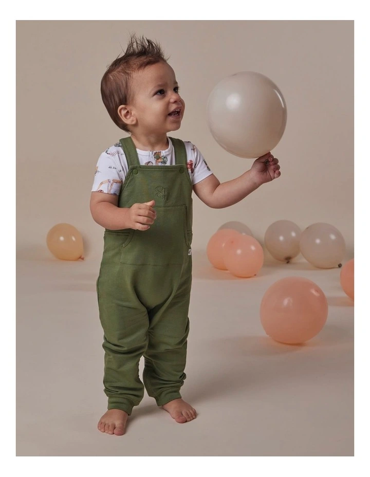 Olive Organic Joey Overalls image 4