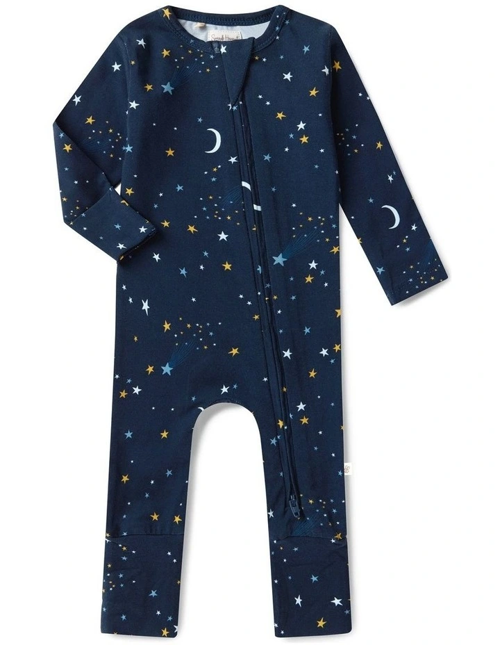 Starry Night Organic Snugglesuit Convertible Romper image 1