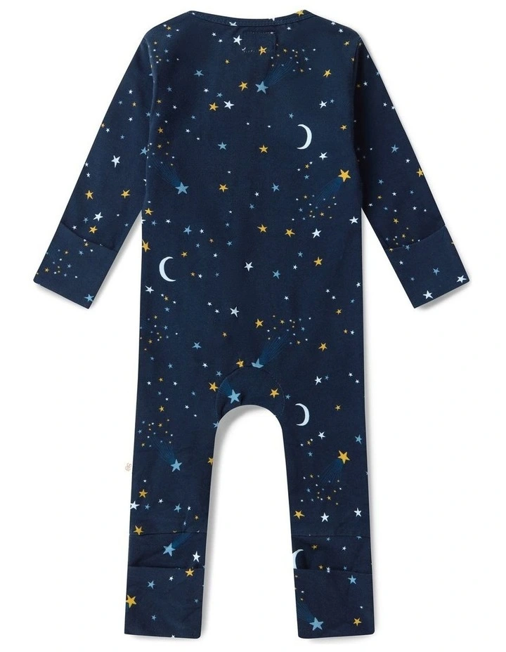 Starry Night Organic Snugglesuit Convertible Romper image 3