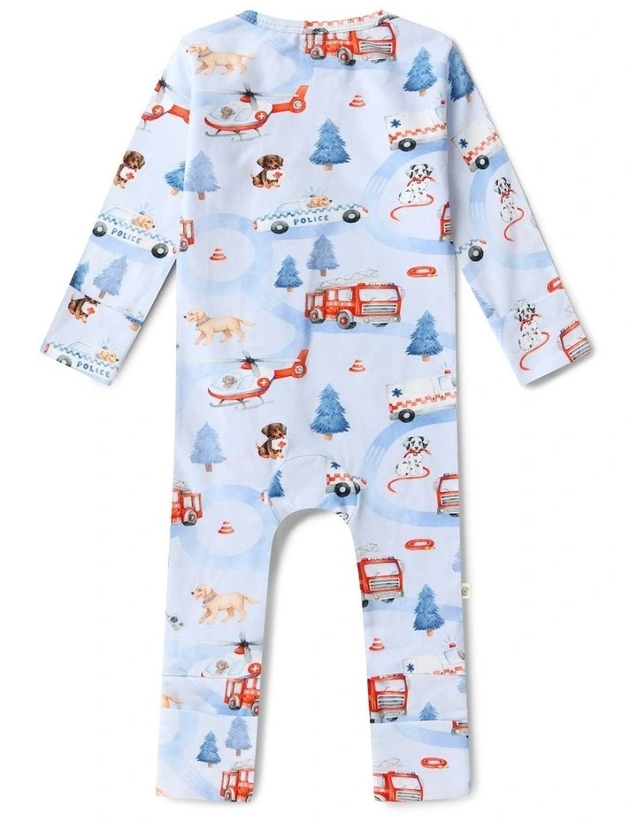 To The Rescue Organic Snugglesuit Convertible Romper image 3