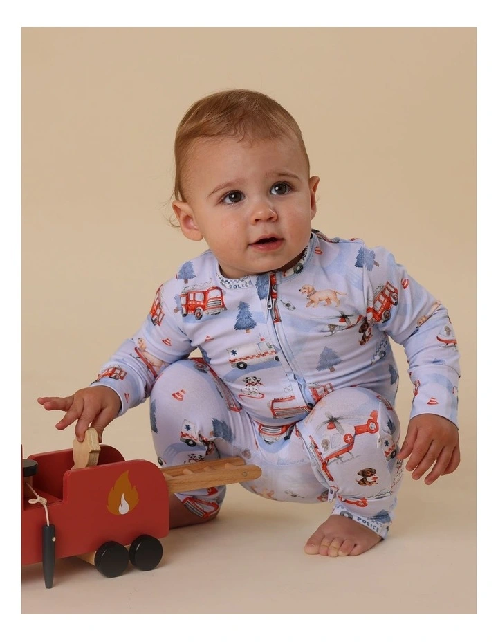 To The Rescue Organic Snugglesuit Convertible Romper image 4