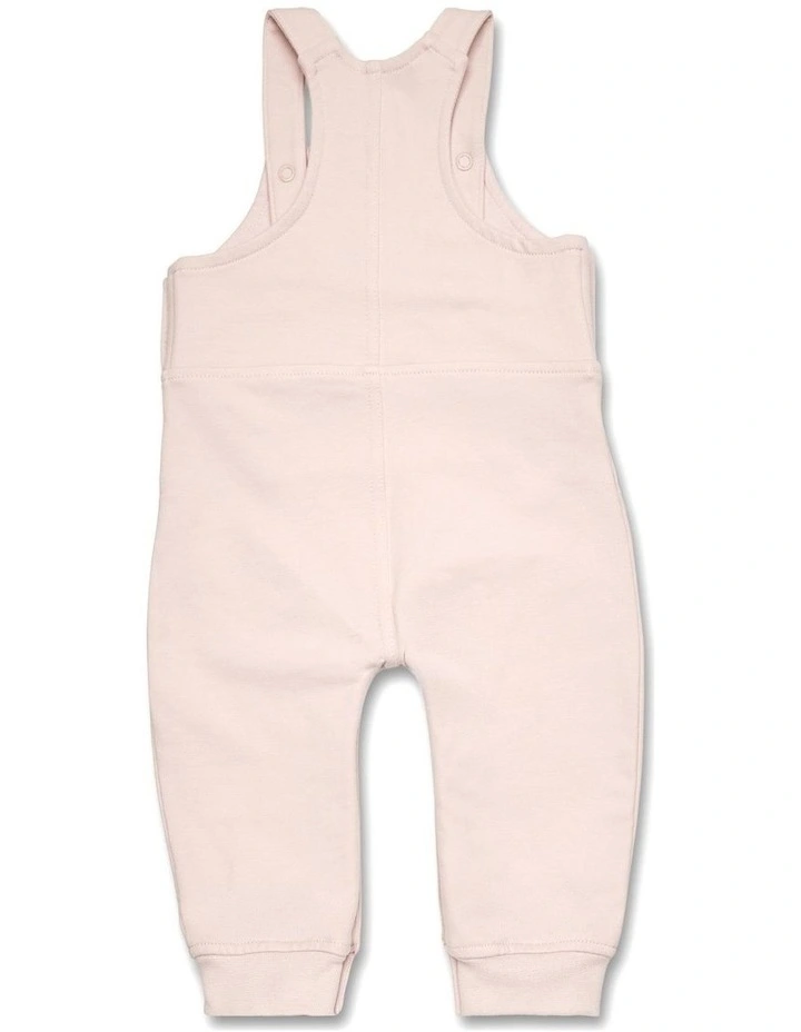Baby Pink Organic Joey Overalls image 3