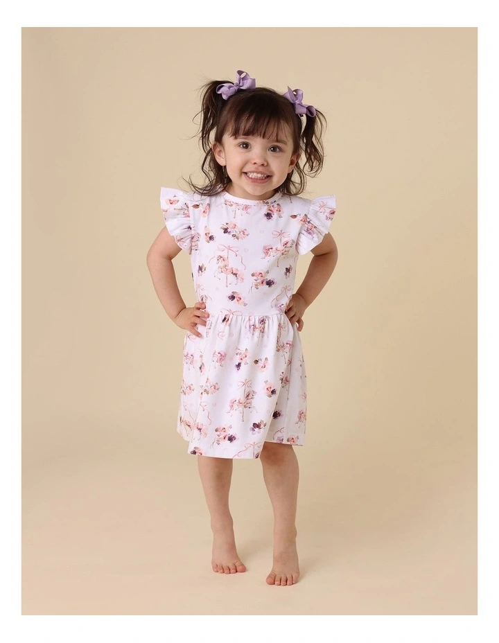 Carousel Short Sleeve Organic Dress image 5