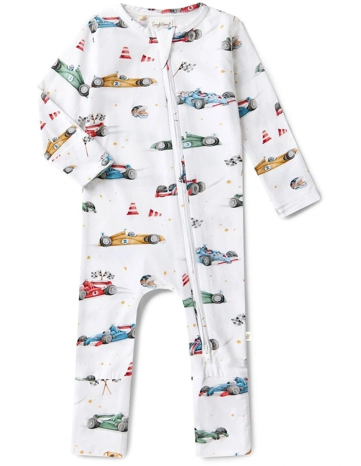 Little Racers Organic Snugglesuit Convertible Romper image 1
